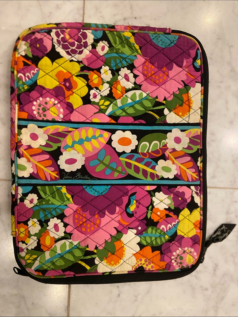 Vera Bradley Quilted Floral Tablet Sleeve in Bright Multi